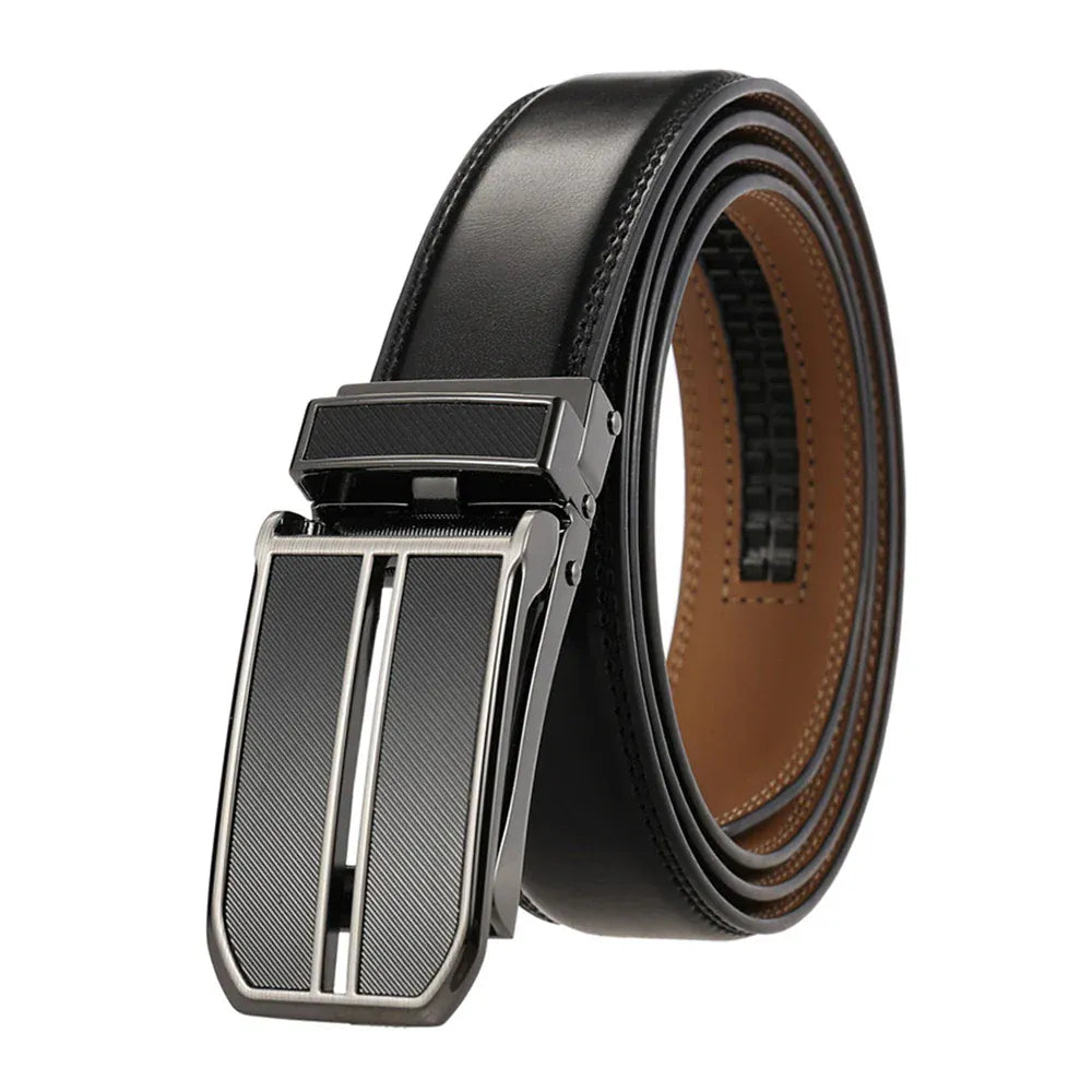 Noir / 130cm Ceinture Ajustable Sans Trou Cuir Ma boutique