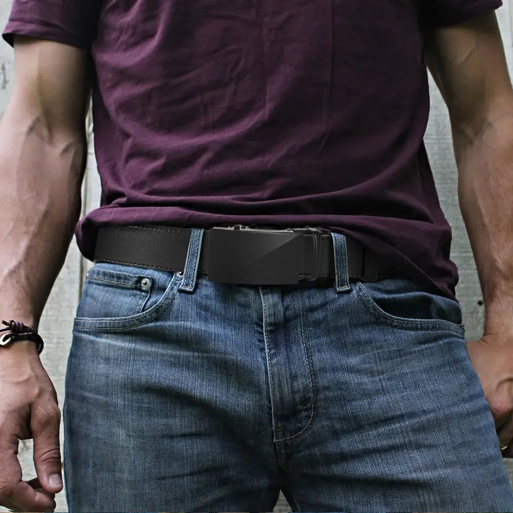 Ceinture Automatique Cuir Pleine Fleur Ma boutique