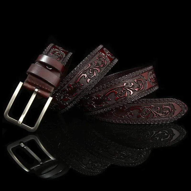 Café / 110cm Ceinture Homme Style Western Ma boutique