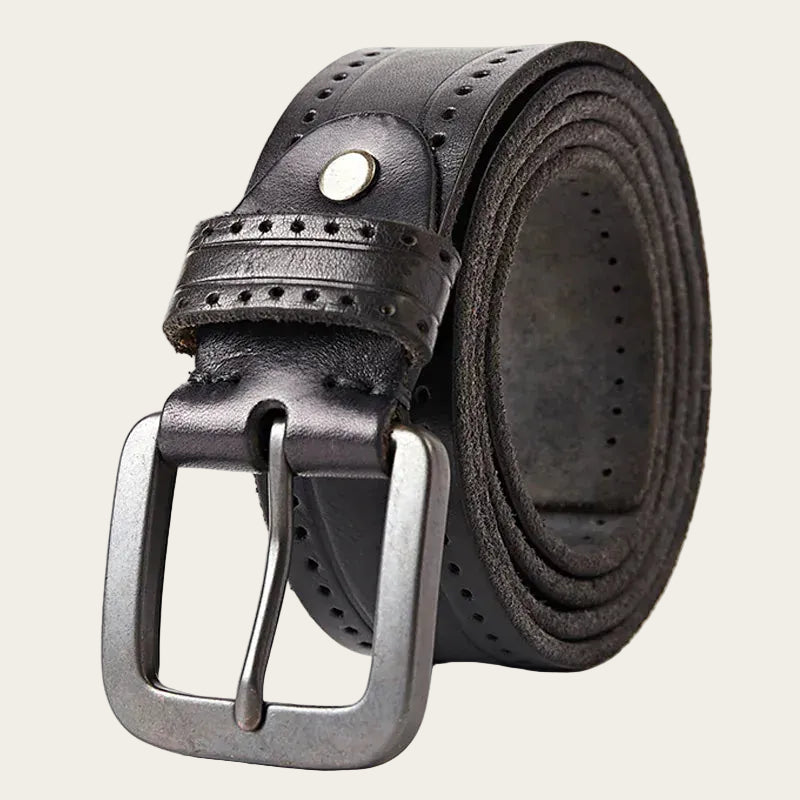 Ceinture large en cuir bitter chocolate - Comptoir des Cotonniers