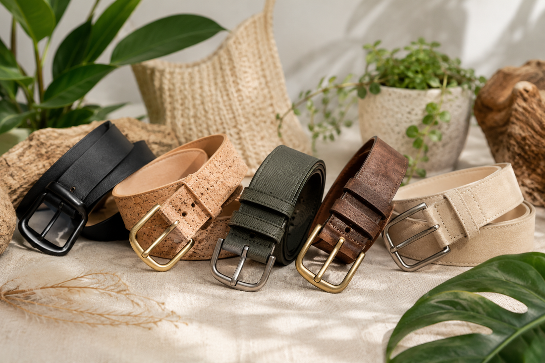 Ceintures véganes : alternatives au cuir et comment les choisir
