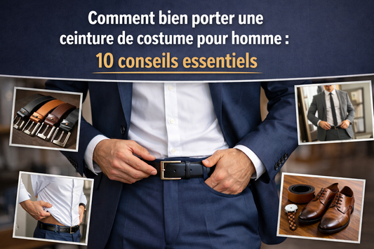 Comment bien porter une ceinture de costume pour homme : 10 conseils essentiels