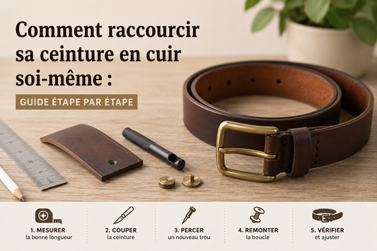 Comment raccourcir sa ceinture en cuir soi-même : guide étape par étape