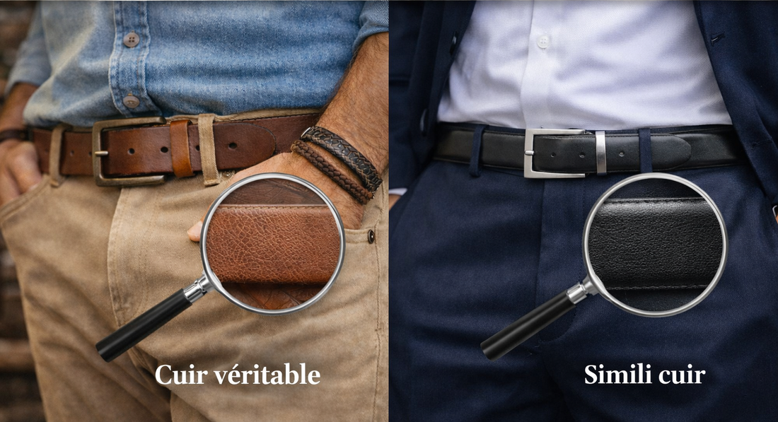 Cuir véritable vs simili cuir