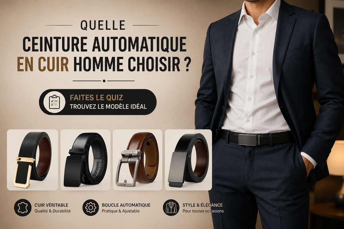 Quelle Ceinture Automatique en Cuir Homme Choisir?