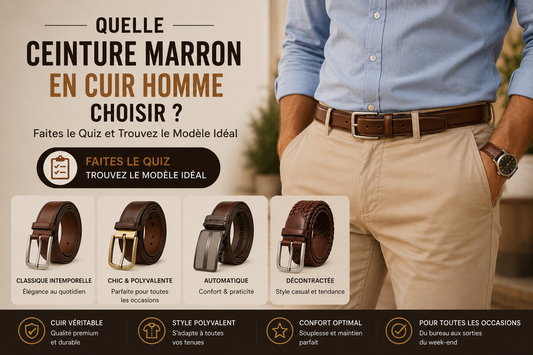 Quelle Ceinture Marron en Cuir Homme Choisir