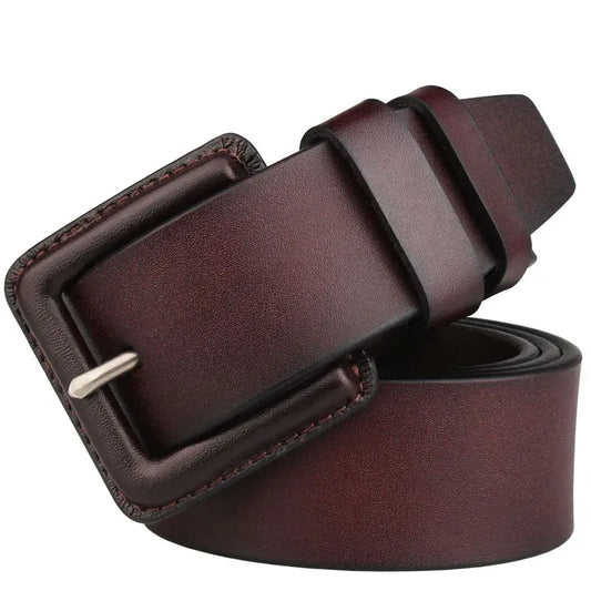 3.8cm wide Designer Belts Men High Quality Genuine Leather Military waist Belt without metal  130CM 140 150 160cm CeinturesCuir