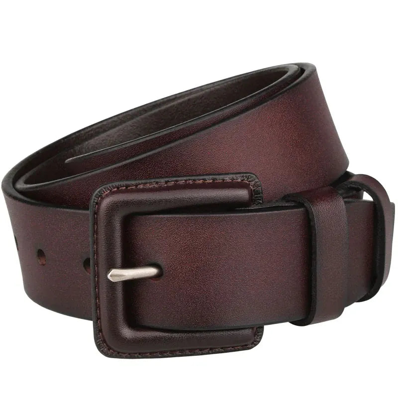 3.8cm wide Designer Belts Men High Quality Genuine Leather Military waist Belt without metal  130CM 140 150 160cm CeinturesCuir