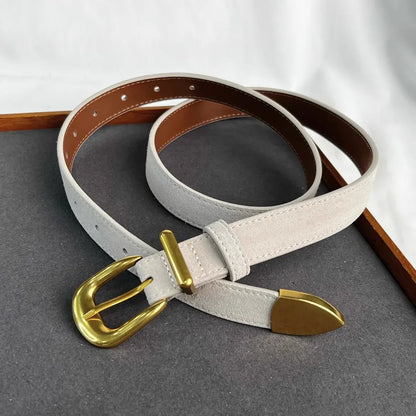 Women's Fashion Faux Suede Genuine Leather Corset Female Cummerbund Coat Waistband Dress Decration Narrow Belt J553 CeinturesCuir
