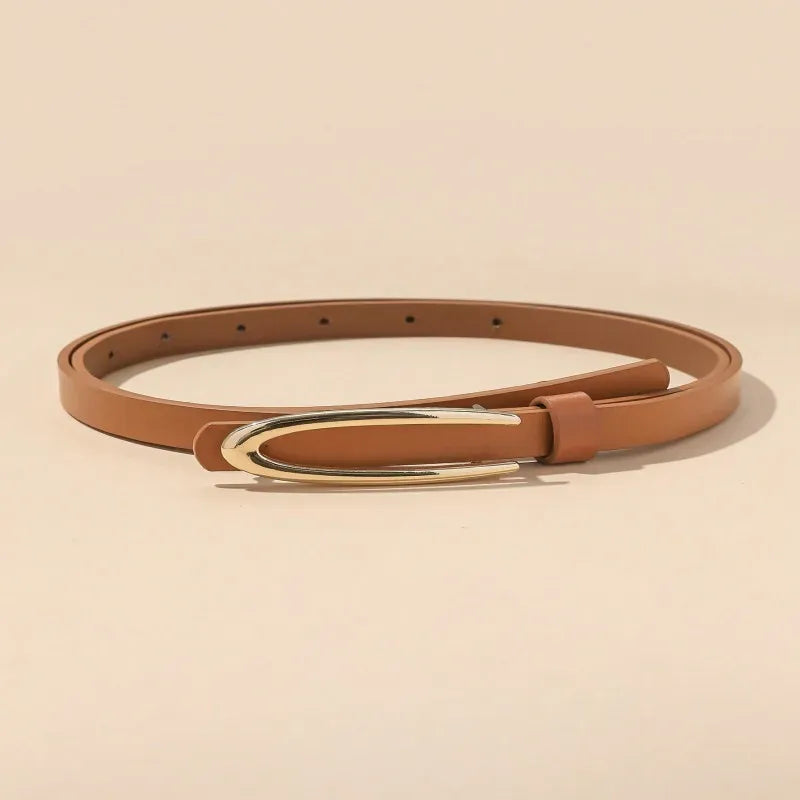 Brown / 105CM A slender waist belt for women, which is a decorative corset and a versatile piece that can be paired with skirts, suits, shirts CeinturesCuir