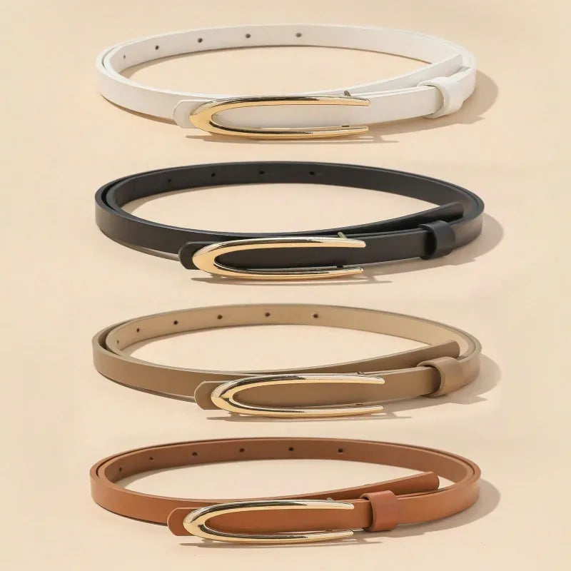 MULTI / 105CM A slender waist belt for women, which is a decorative corset and a versatile piece that can be paired with skirts, suits, shirts CeinturesCuir