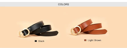 BEAUTODAY Belt Women Genuine Cow Leather Metal Oval Buckle Retro Simple Solid Ladies Jeans Dress Waistband Handmade 91012 CeinturesCuir