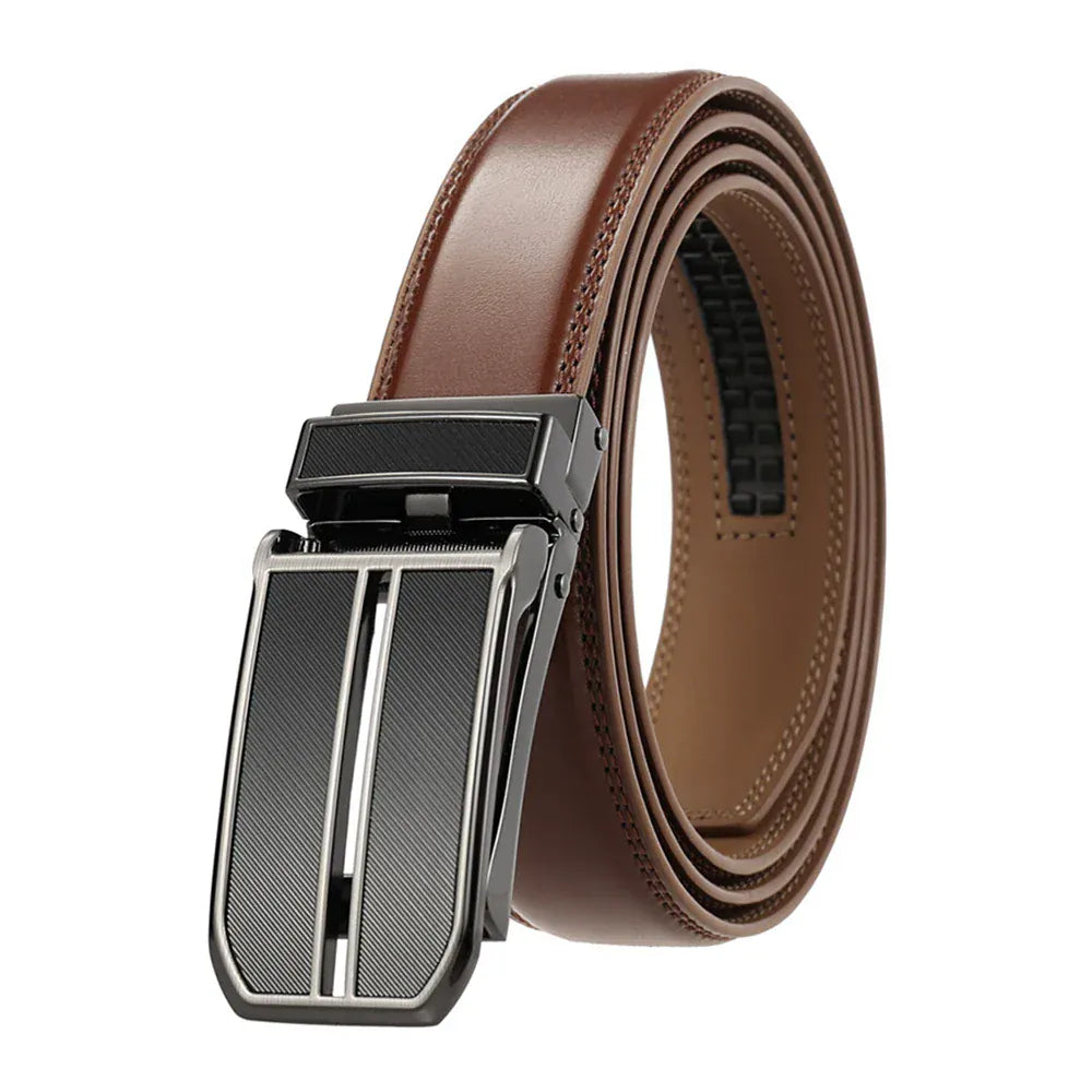 Marron / 130cm Ceinture Ajustable Sans Trou Cuir Ma boutique