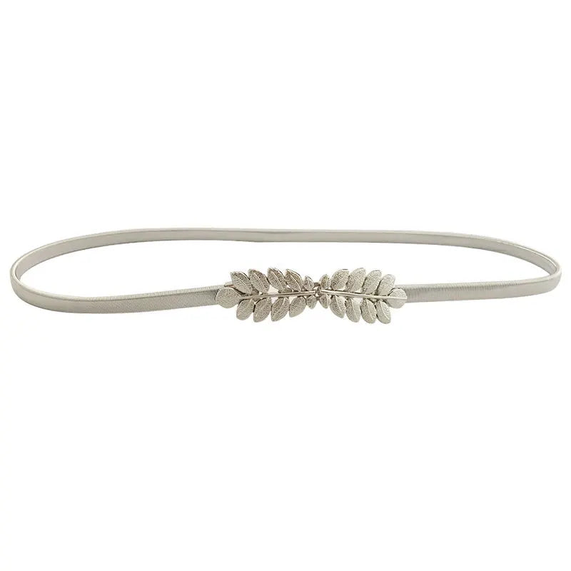 leaf silver / 75cm ceinture argentée femme CeinturesCuir