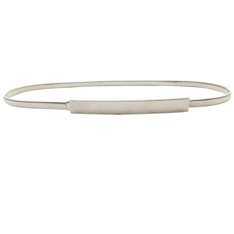 skinny silver / 65cm ceinture argentée femme CeinturesCuir