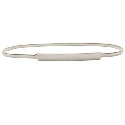 skinny silver / 65cm ceinture argentée femme CeinturesCuir