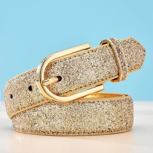 Gold / 115CM Ceinture argentée pour robe CeinturesCuir