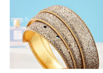 Ceinture argentée pour robe CeinturesCuir