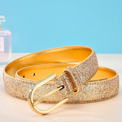 Ceinture argentée pour robe CeinturesCuir