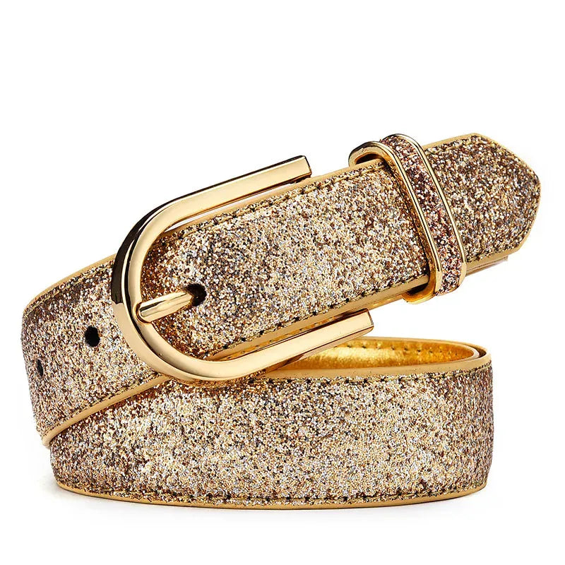 Ceinture argentée pour robe CeinturesCuir