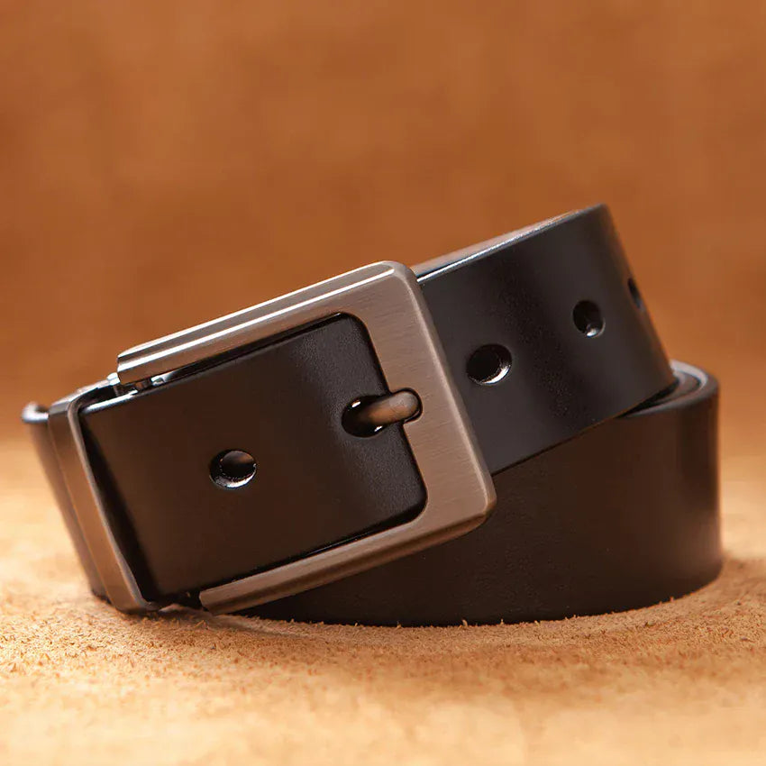 Noir / 105cm Ceinture Artisan Cuir Homme Ma boutique