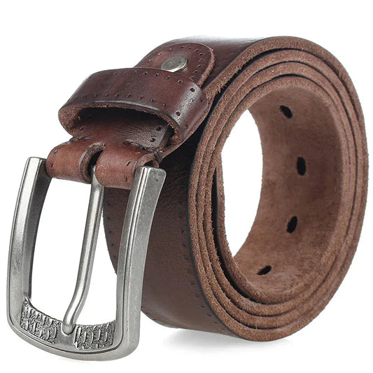 Ceinture artisanale en cuir pleine fleur pour homme 