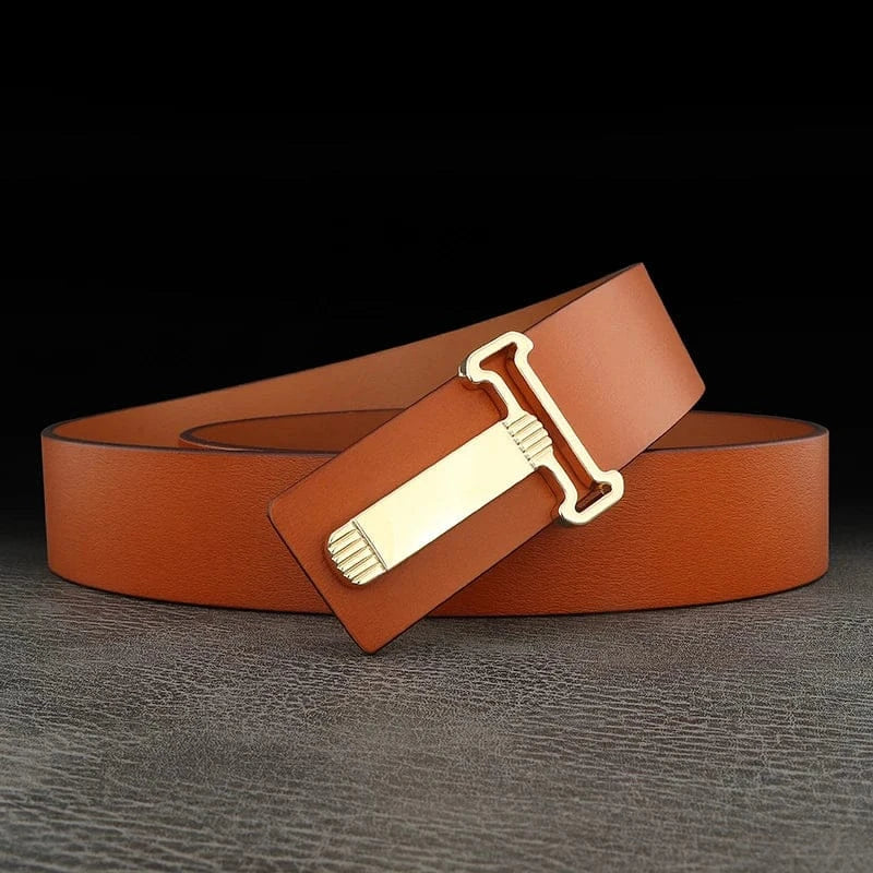 Orange - Boucle Doré / 105CM ceinture artiste homme - Lettre T Ma boutique