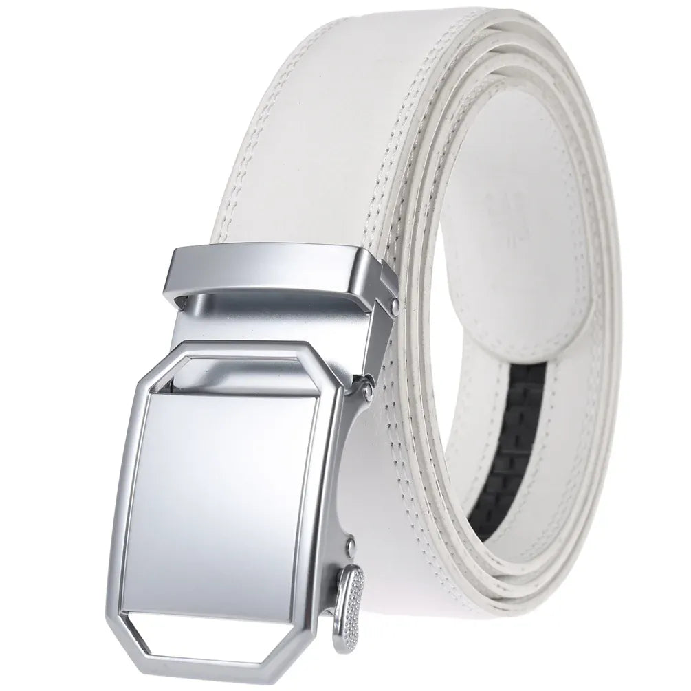 style 4 / 110cm Ceinture automatique Blanc Ma boutique