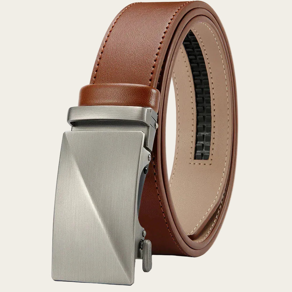 Marron / 125cm Ceinture Automatique Cuir Pleine Fleur Ma boutique