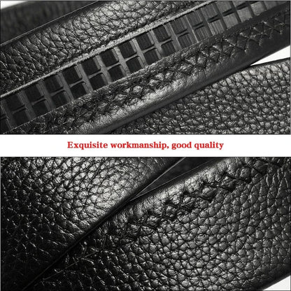 Ceinture Automatique Homme Cuir Noir Grain Florentine Ma boutique