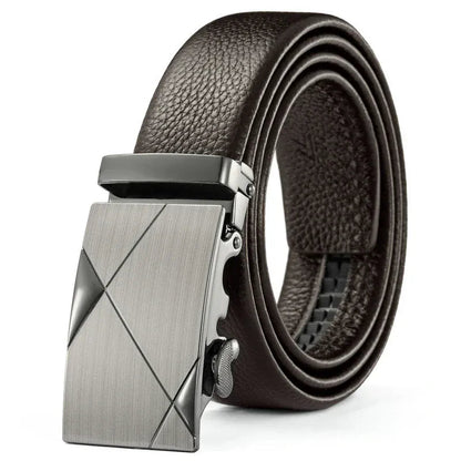 Ceinture Automatique Homme Cuir Noir Grain Florentine Ma boutique