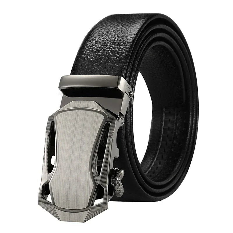 Ceinture Automatique Homme Cuir Noir Grain Florentine Ma boutique