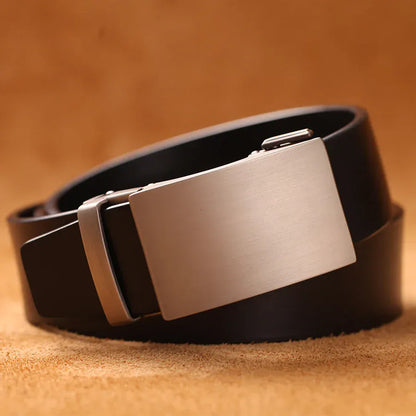 Noir / 140cm / CHINA Ceinture Automatique Marron Cuir Homme Micro-Ajustable Ma boutique