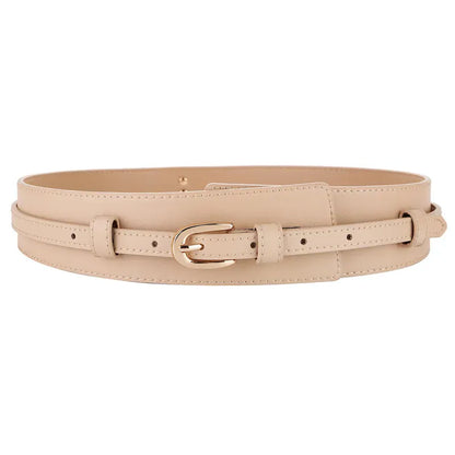 Apricot / 95cm / China Mainland Ceinture blanche large femme pour robe CeinturesCuir