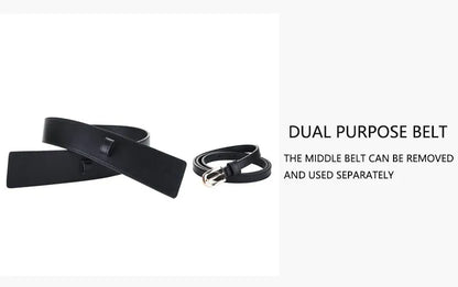 Ceinture blanche large femme pour robe CeinturesCuir