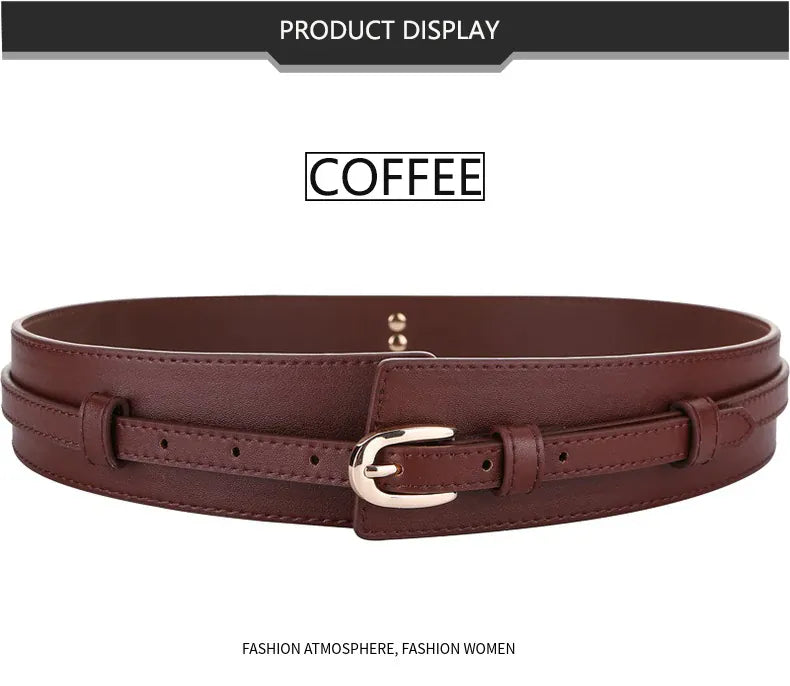Ceinture blanche large femme pour robe CeinturesCuir