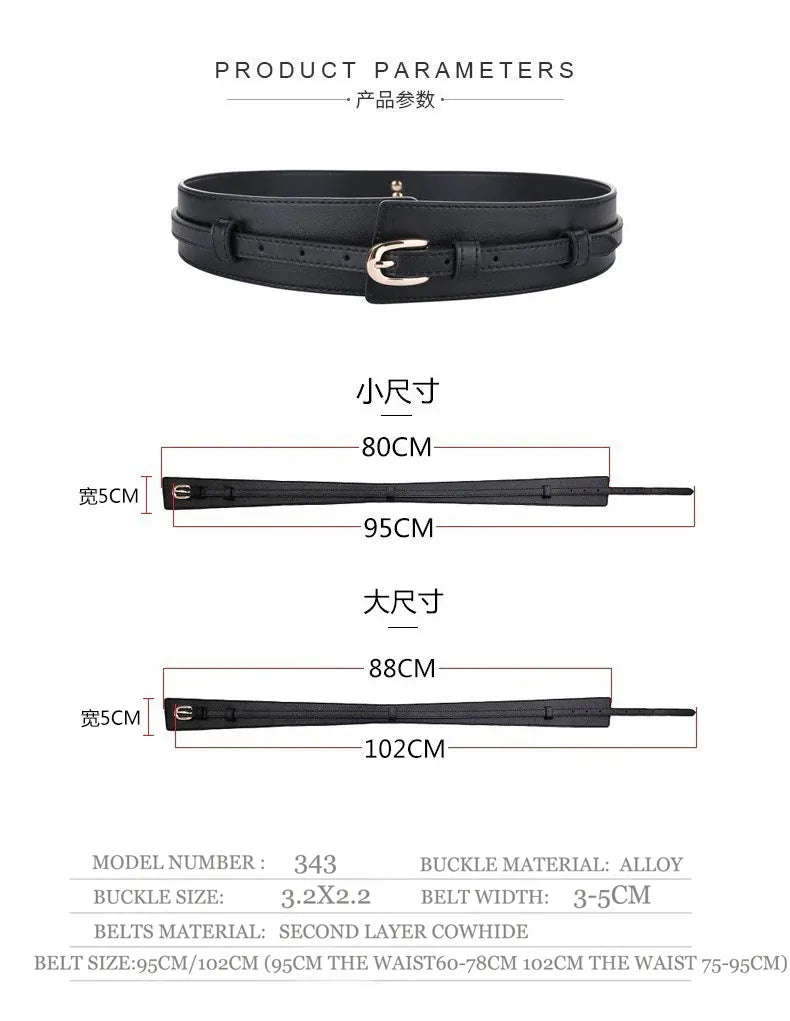 Ceinture blanche large femme pour robe CeinturesCuir
