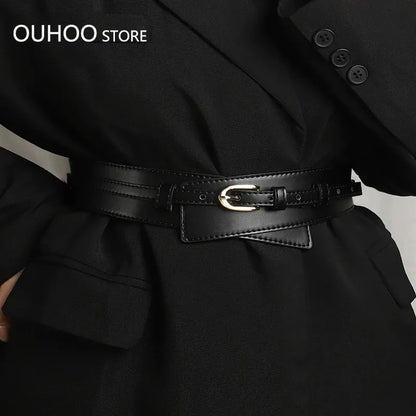 Ceinture blanche large femme pour robe CeinturesCuir