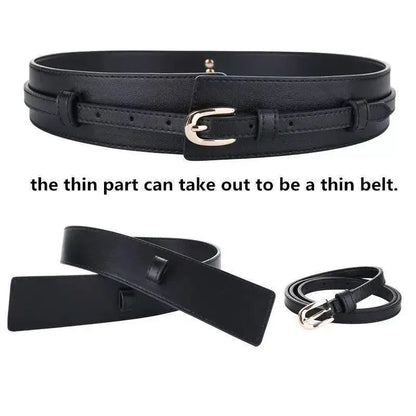 Ceinture blanche large femme pour robe CeinturesCuir