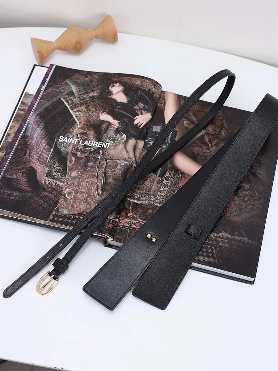 Ceinture blanche large femme pour robe CeinturesCuir