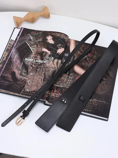 Ceinture blanche large femme pour robe CeinturesCuir