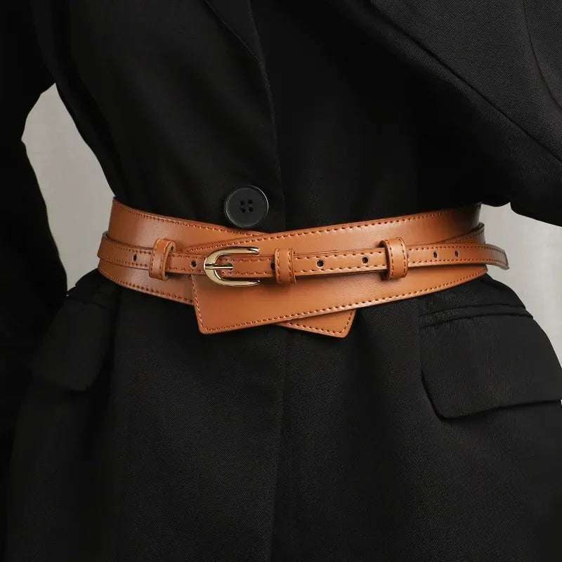 Ceinture blanche large femme pour robe CeinturesCuir