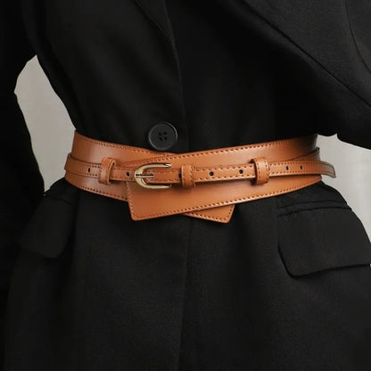 Ceinture blanche large femme pour robe CeinturesCuir