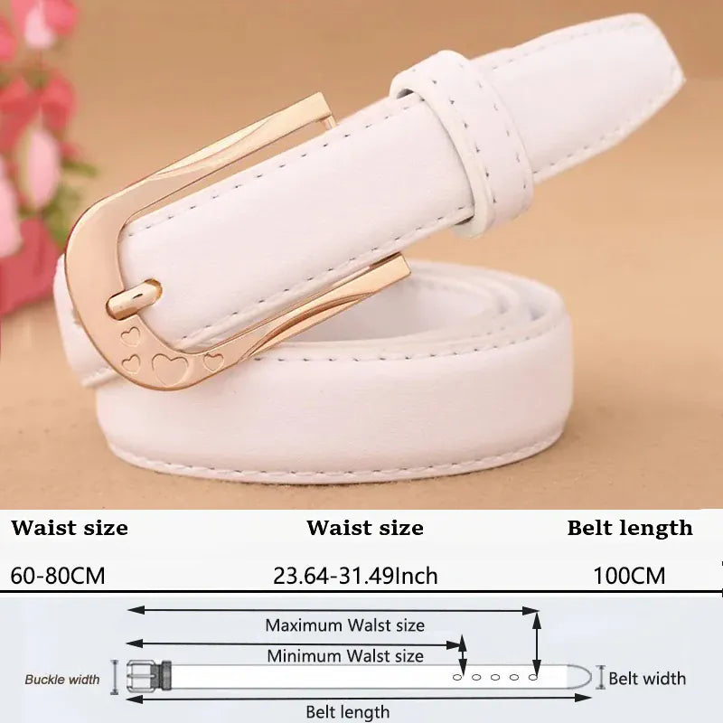 G / 100cm Ceinture blanche pour femme CeinturesCuir