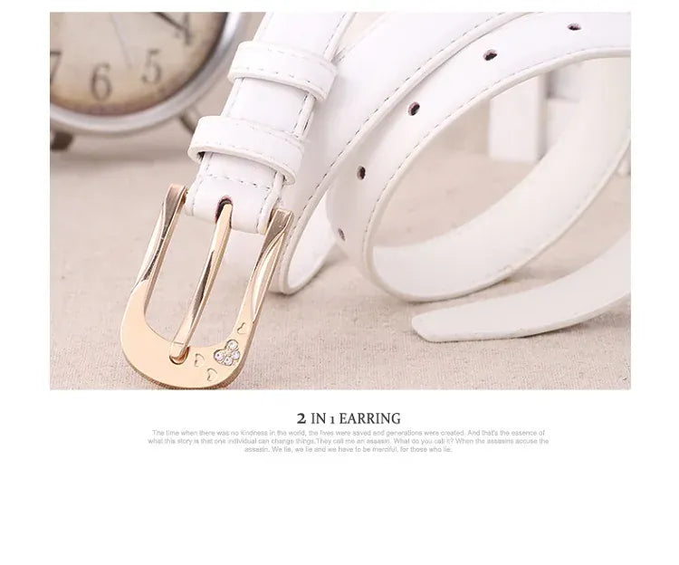 Ceinture blanche pour femme CeinturesCuir