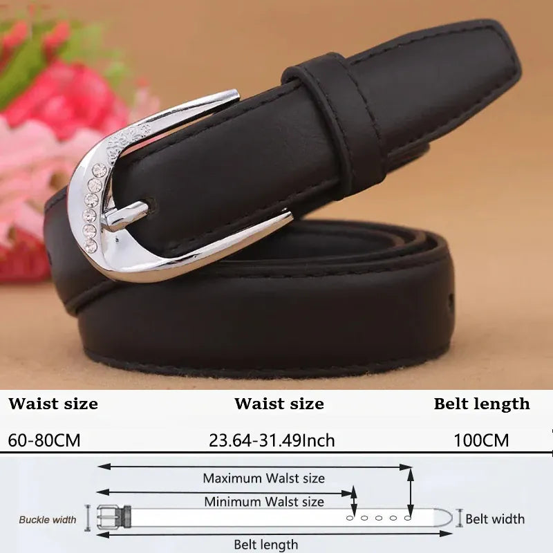 F / 100cm Ceinture blanche pour femme CeinturesCuir