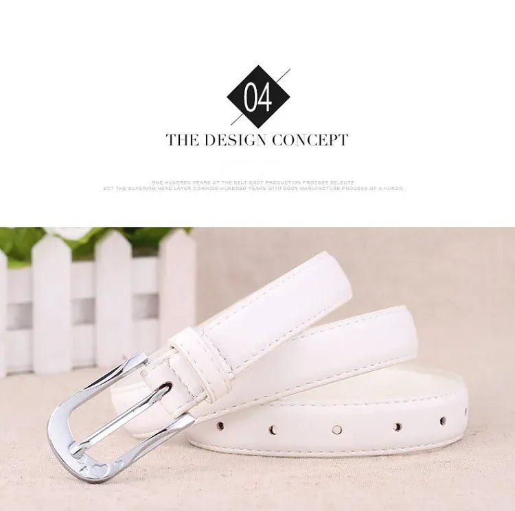 Ceinture blanche pour femme CeinturesCuir