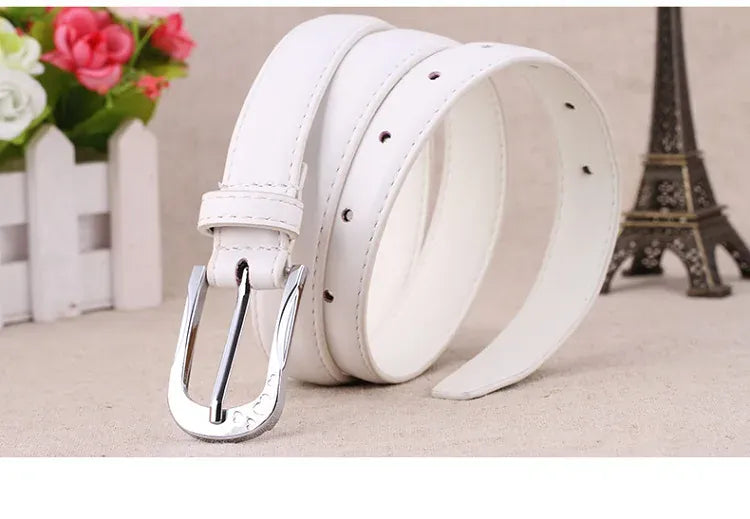 Ceinture blanche pour femme CeinturesCuir