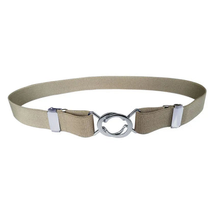 Beige Ceinture bleu marine femme CeinturesCuir