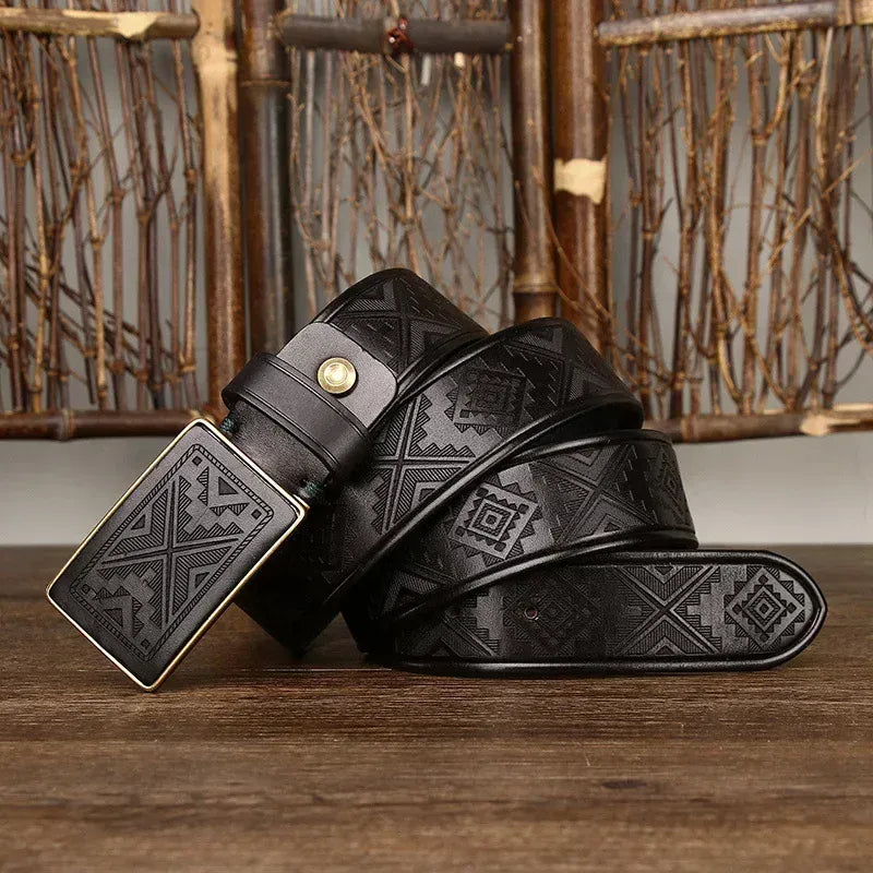 Noir / 105cm Ceinture Casual Chic Homme Cuir Ma boutique